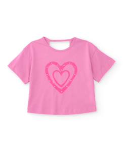 T-shirt fille en maille avec applications brillantes  - vertbaudet enfant