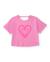T-shirt fille en maille avec applications brillantes Rose 1 - vertbaudet enfant 