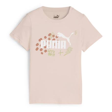 T-shirt fille à manches courtes Gris+Rose 3 - vertbaudet enfant 