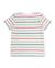 T-shirt garçon en maille à rayures Blanc 2 - vertbaudet enfant 