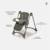 Chaise haute évolutive 6 niveaux pliable Soja Arbres Gris 3 - vertbaudet enfant 