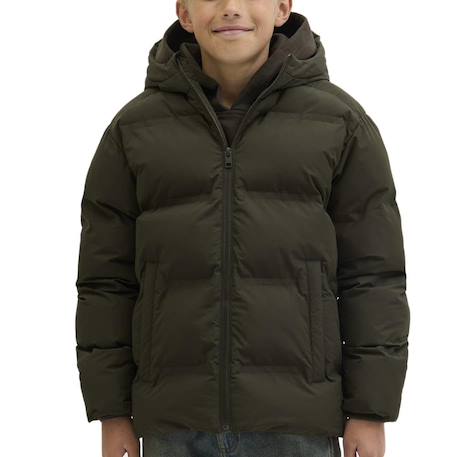 Doudoune garçon soho Kaki 1 - vertbaudet enfant 