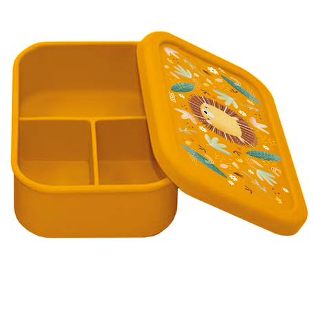 Boîte à lunch en silicone chompy le lion Orange 1 - vertbaudet enfant 