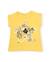 T-shirt en maille pour fille avec motif étoiles de mer Jaune 1 - vertbaudet enfant 