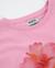 T-shirt fille en maille avec hibiscus sur le devant Rose 3 - vertbaudet enfant 