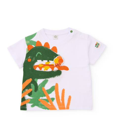 Garçon-T-shirt garçon en maille avec application sur le devant