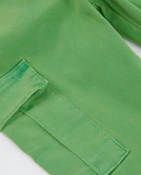 Pantalon garçon en tissu style cargo Vert 4 - vertbaudet enfant 