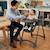 Chaise haute évolutive 6 niveaux pliable Soja Arbres Gris 4 - vertbaudet enfant 