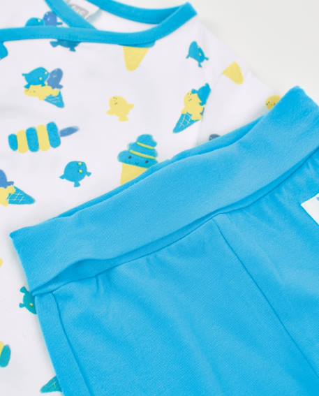 Ensemble en tricot pour nouveau-né avec imprimé poissons Blanc 6 - vertbaudet enfant 