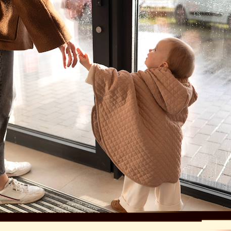 Poncho de voyage -  pady quilted - jersey Beige+Brick+Green+Stone 3 - vertbaudet enfant 