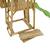 Aire de jeux bois, 2 balançoires, nid, toboggan, escalade, bac à sable woodi Marron 6 - vertbaudet enfant 