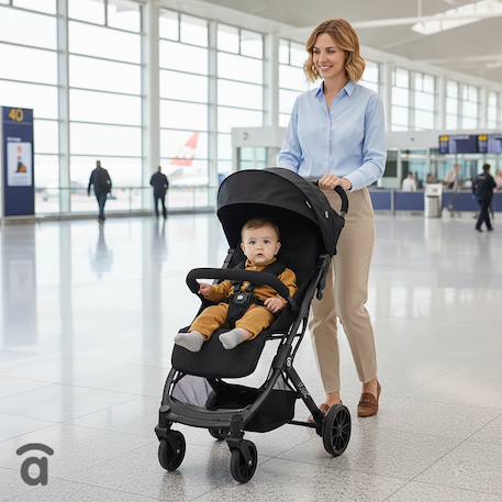 Poussette voyage légère trolley cabine Kubic 2 Gris 2 - vertbaudet enfant 