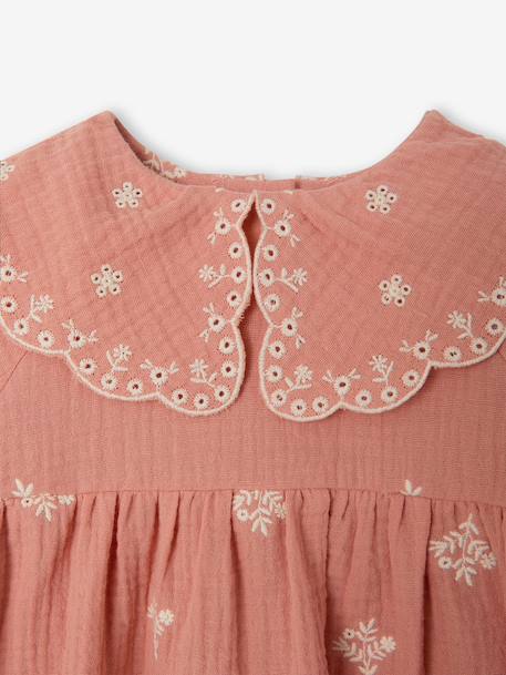 Robe bébé fille manches longues abricot 3 - vertbaudet enfant 