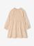Robe courte fille manches longues cannelle+écru 4 - vertbaudet enfant 
