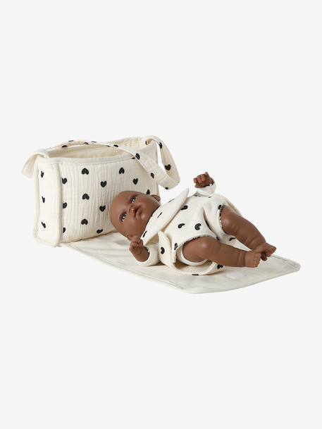 Sac à langer poupon personnalisable + couche + bavoir CHERRY+Cœur fondant+Sherpa 10 - vertbaudet enfant 