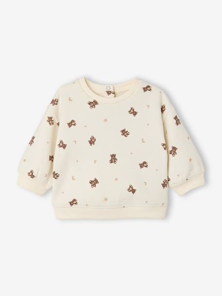 Ensemble sweat et pantalon bébé garçon écru 2 - vertbaudet enfant 