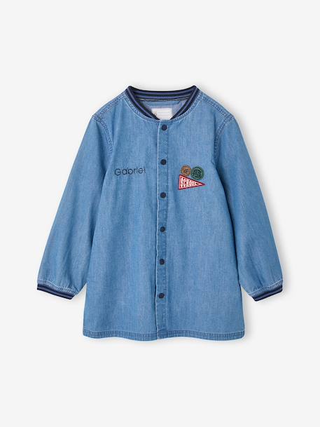 Tablier garçon personnalisable bleu jean 1 - vertbaudet enfant 