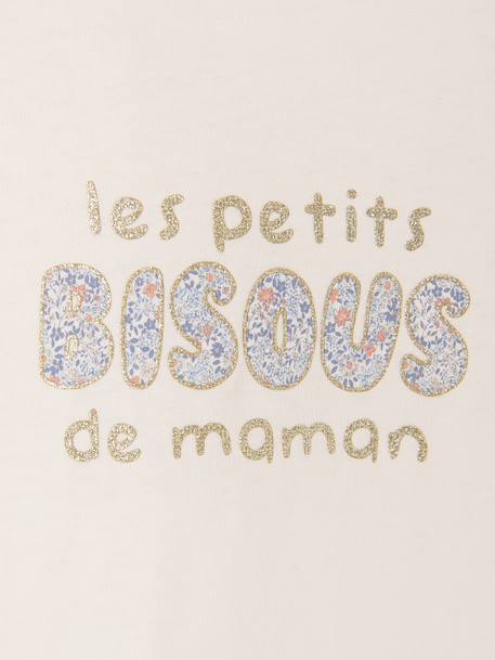 T-shirt manches longues bébé fille écru 2 - vertbaudet enfant 