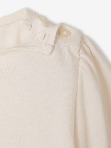 T-shirt manches longues bébé fille écru 3 - vertbaudet enfant 