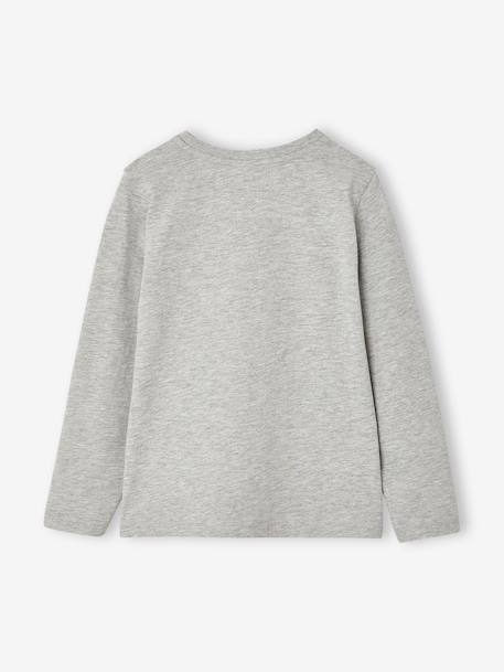 T-shirt motif ludique garçon écru+gris chiné 7 - vertbaudet enfant 