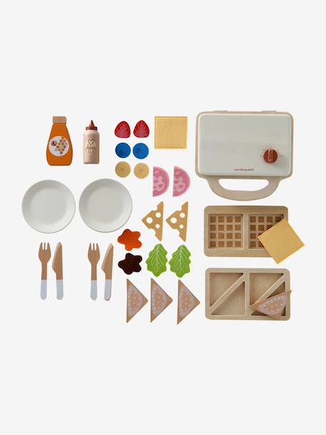 Appareil gaufres croque-monsieur en bois FSC® écru 6 - vertbaudet enfant 