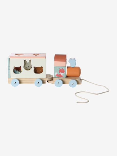 Train d'activités à tirer Happy Forest en bois FSC® écru 7 - vertbaudet enfant 