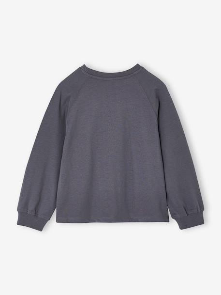 T-shirt manches longues fille encre+prune 2 - vertbaudet enfant 