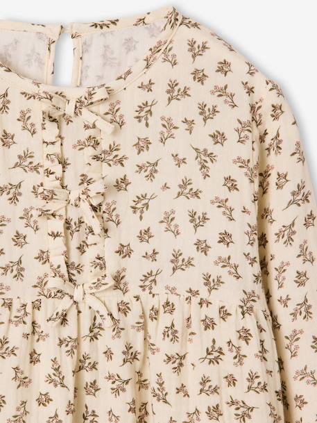 Blouse manches longues fille blush+écru 12 - vertbaudet enfant 