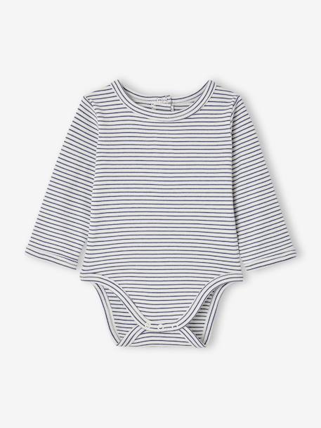 Ensemble 3 pièces bébé personnalisable gris chiné 4 - vertbaudet enfant 