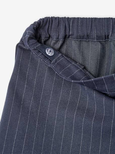 Jupe-short plissée fille anthracite+marine 14 - vertbaudet enfant 