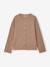 T-shirt manches longues fille taupe 1 - vertbaudet enfant 