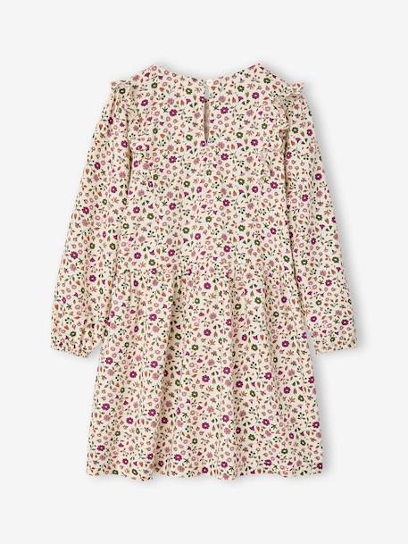 Robe courte fille manches longues ivoire+vanille 2 - vertbaudet enfant 