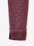 Lot 2 Leggings fille doublés maille polaire anthracite+prune 11 - vertbaudet enfant 