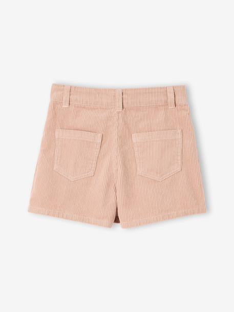 Jupe short fille plissée beige+bordeaux+vert anglais 2 - vertbaudet enfant 