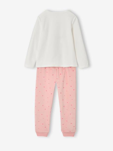 Pyjama fille velours écru 4 - vertbaudet enfant 