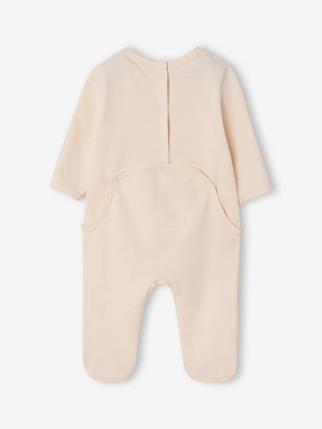 Lot de 3 dors bien bébé ouverture dos écru+vert sauge 4 - vertbaudet enfant 