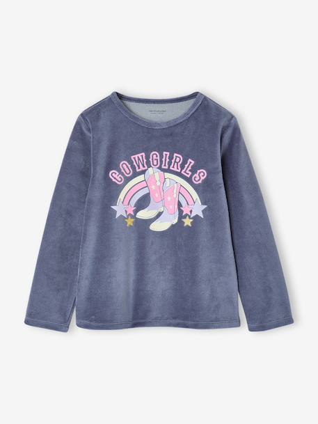 Lot de 2 pyjamas fille bleu ardoise 6 - vertbaudet enfant 