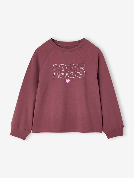 T-shirt manches longues fille encre+prune 4 - vertbaudet enfant 