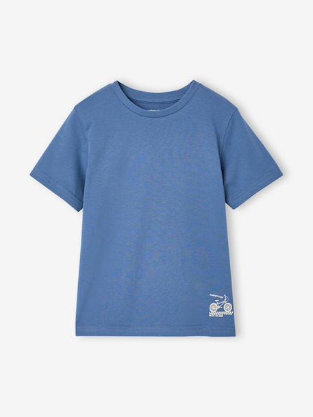 Lot 3 T-shirt manches courtes bleu pétrole+caramel+marine+noix de pécan+vert amande+vert sauge 28 - vertbaudet enfant 