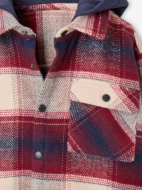 Chemise à capuche garçon bordeaux 3 - vertbaudet enfant 