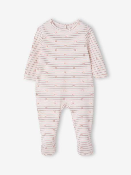 Lot de 3 dors bien bébé ouverture dos écru+vert sauge 2 - vertbaudet enfant 