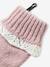 Ensemble fille bonnet, snood et gants en tricot rose pâle 7 - vertbaudet enfant 