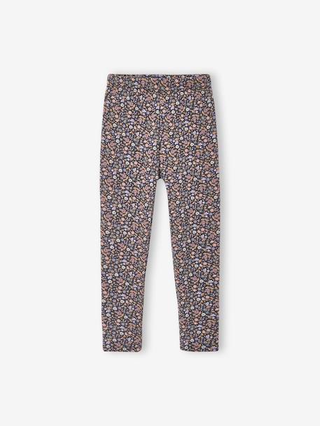 Legging fille doublé maille polaire bois de rose+chocolat+encre+gris foncé+gris imprimé+marron imprimé 12 - vertbaudet enfant 