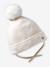 Ensemble bébé fille tricot bonnet snood moufles écru 2 - vertbaudet enfant 