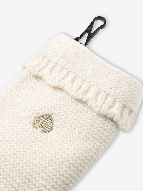 Ensemble bébé fille tricot bonnet snood moufles écru 6 - vertbaudet enfant 