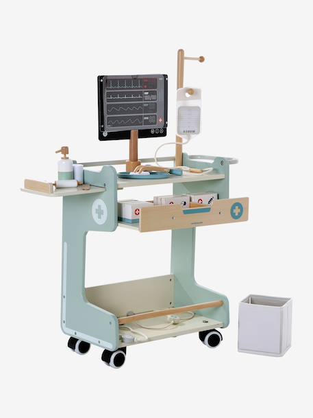 Chariot médical en bois FSC® bois 2 - vertbaudet enfant 
