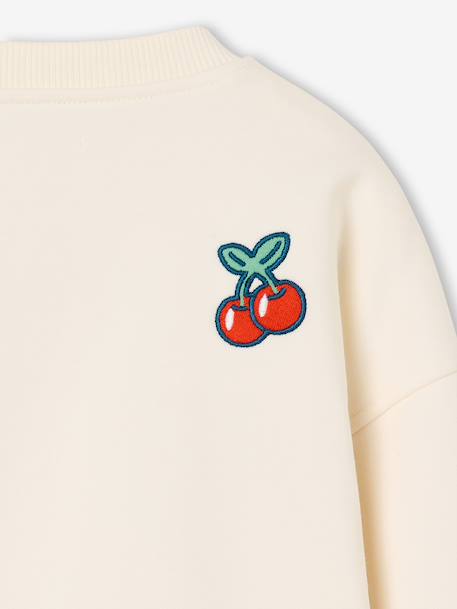 Sweat fille manches longues écru 4 - vertbaudet enfant 