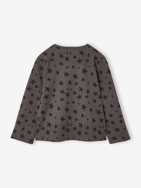 T-shirt manches longues fille écru+gris+marine 5 - vertbaudet enfant 