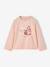 T-shirt manches longues fille rose poudré 1 - vertbaudet enfant 