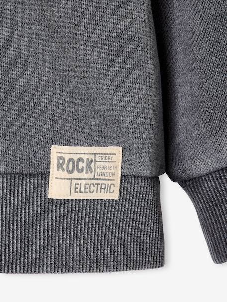 Sweat garçon col rond gris ardoise 7 - vertbaudet enfant 